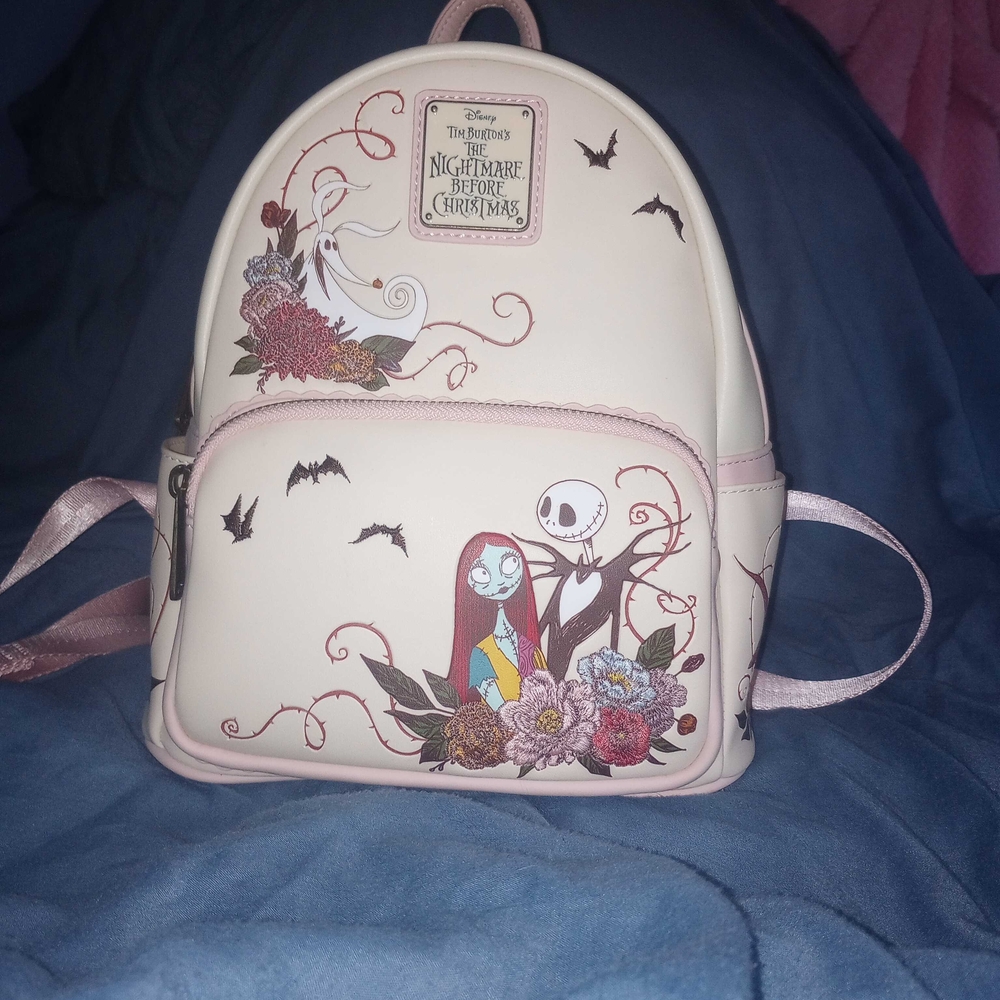 Disney The Nightmare Before Christmas Pink and Cream Backpack